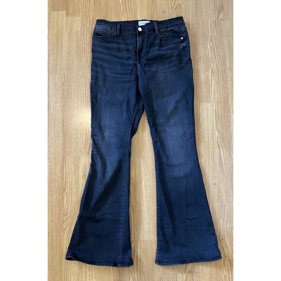 Frame Dark Gray Le High Flare Jean Size 32 - Picture 1 of 9